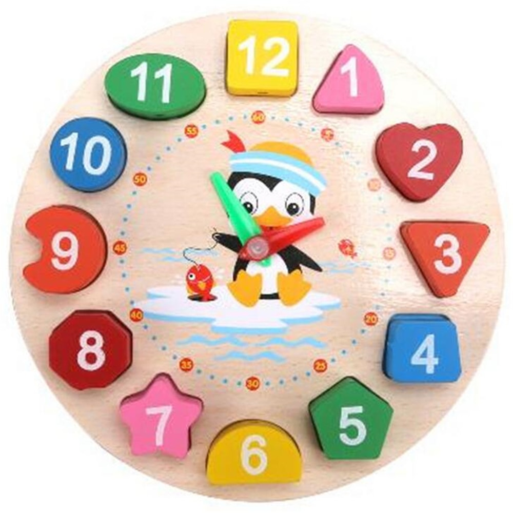 Horloge Montessori pour enfant jouet d'apprentissage du temps --CHINA --2