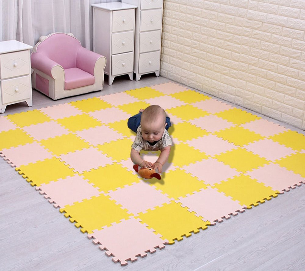 Tapis de jeu pour bébé 36 pièces, tapis de jeu pour bébé, carreaux