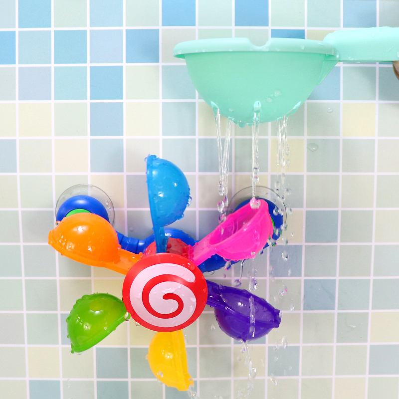 Roue de bain colorée, jouet de bain à ventouse - Boutique inspirée