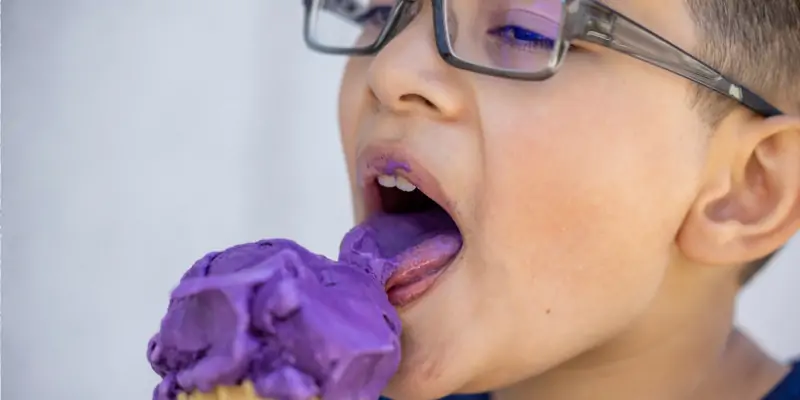 l'ube enfant, glace ube